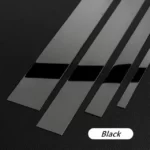 flat shape Black shine 50MM stainless steel trims