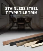 T Shape Stainless Steel Wall Trims