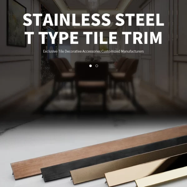 T Shape Stainless Steel Wall Trims