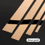 flat shape rose gold shine 50MM stainless steel trims