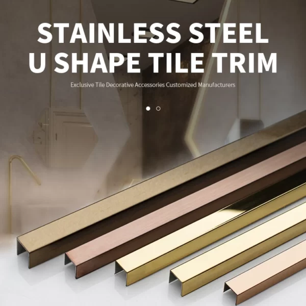 U Shape Stainless Steel Wall Profiles