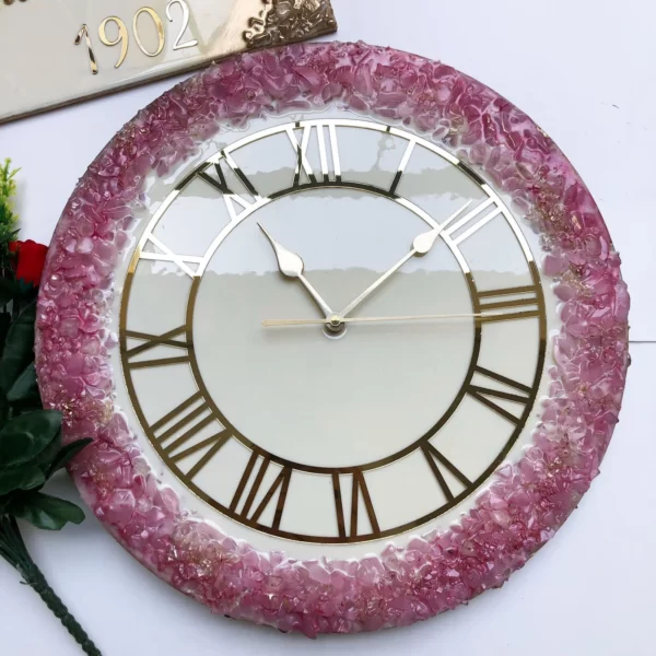 Handmade resin wall clock