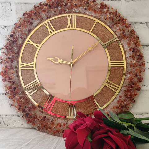 Handmade resin wall clock