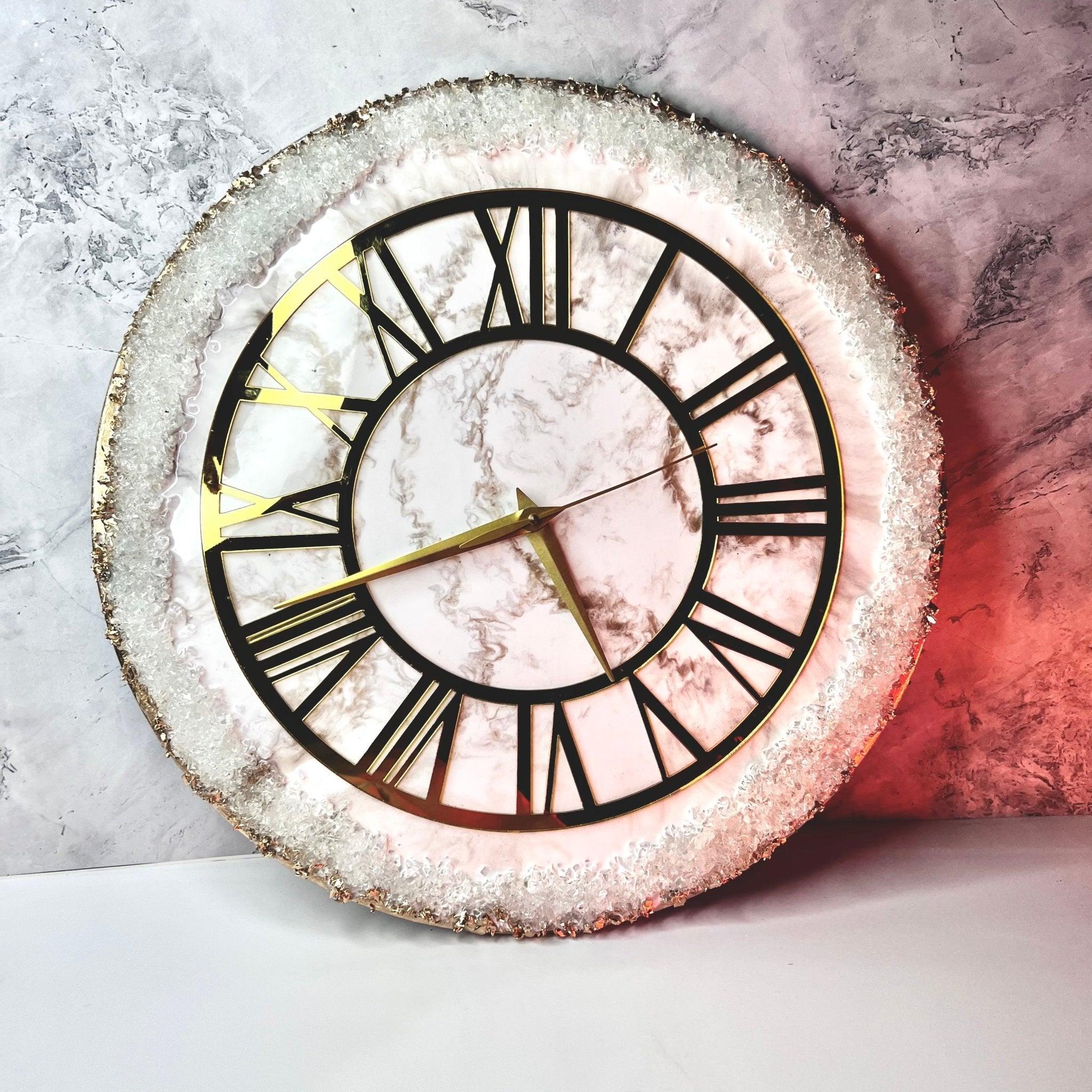Handmade resin wall clock