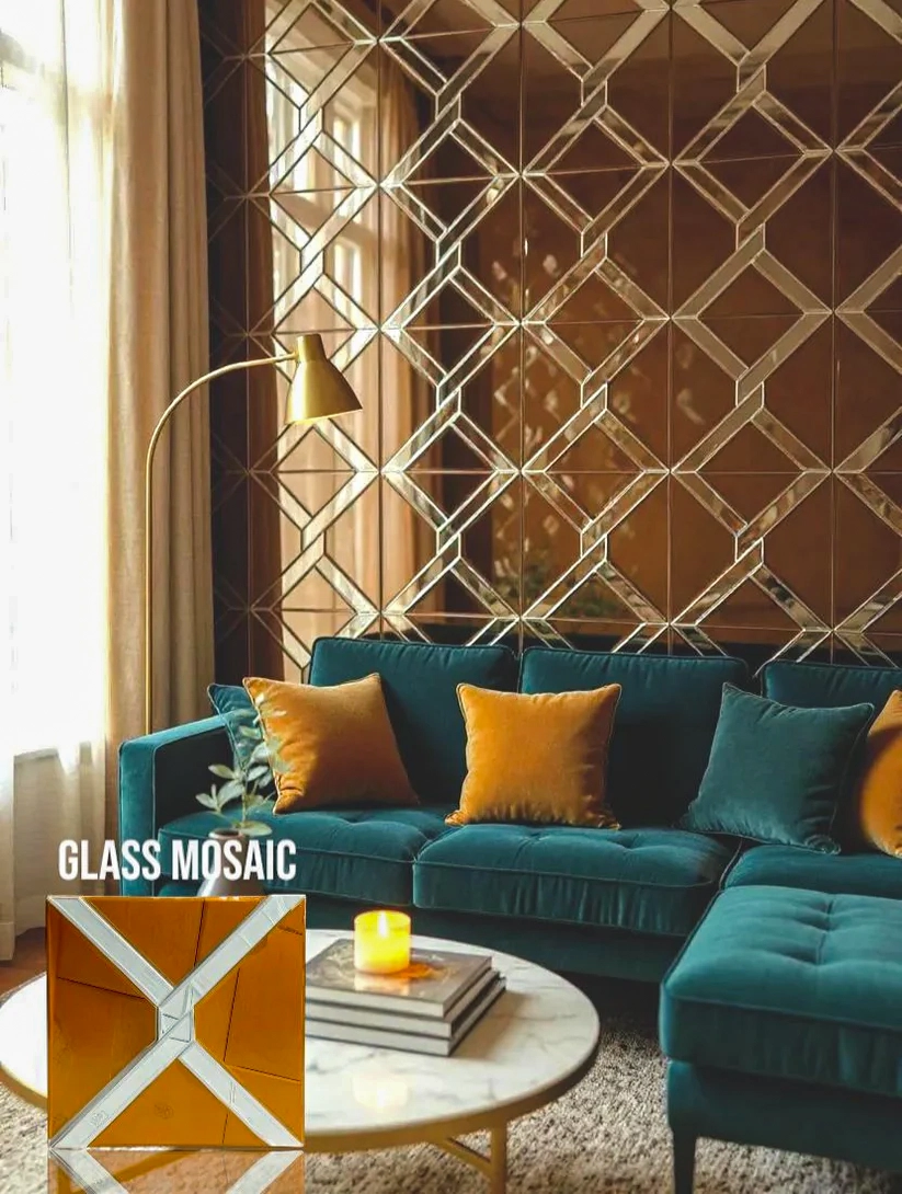 Glass Mosaic Interior Wall Designs 2026 Tile janan Pakistan