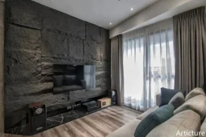 Charcoal Grey Stone Panel