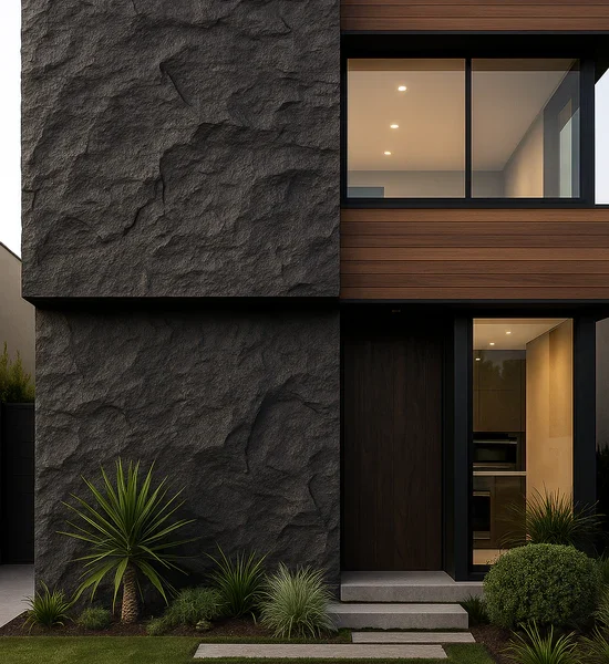 PU Stone Charcoal Space Panel