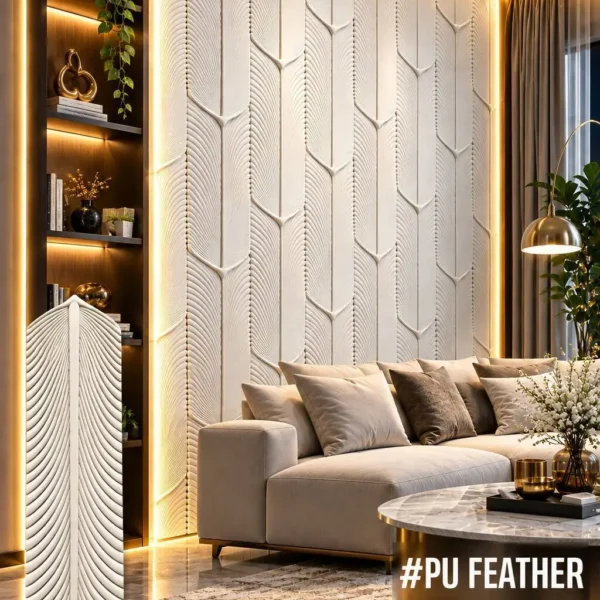 White Feather 3D Wall Panels