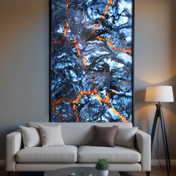 Blue Lava Onyx BackLit Sheet
