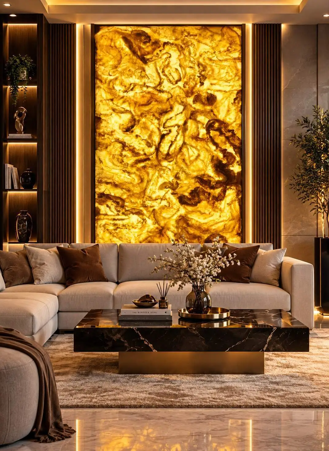 Premium Polished Backlit Onyx Marble Sheet