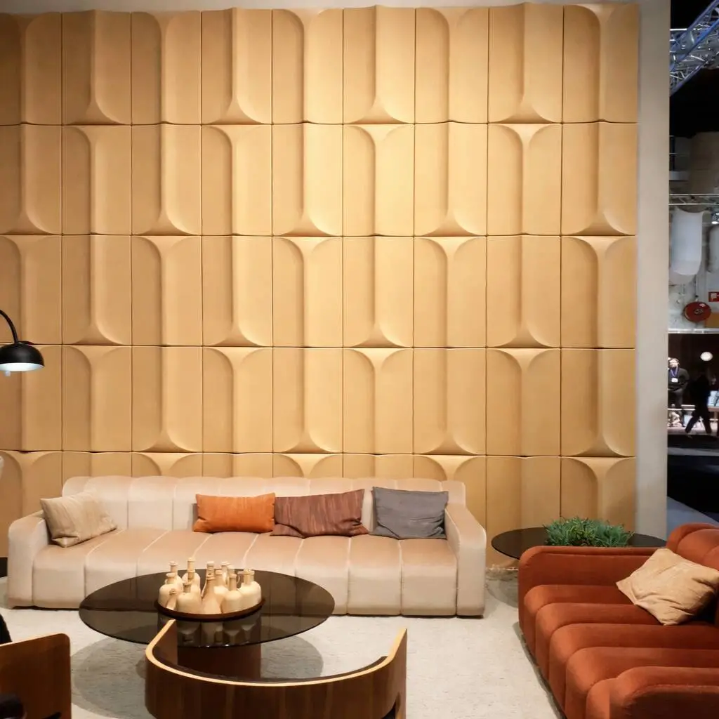 pu 3d Cladding Golden Panel