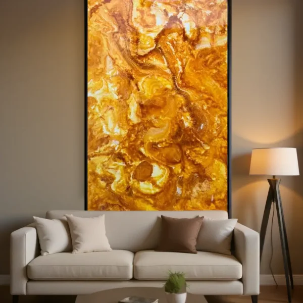 Golden Flame Onyx BackLit Sheet