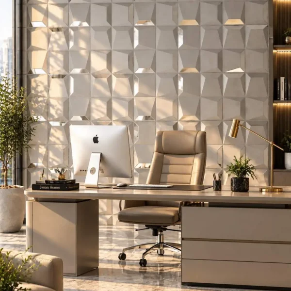 Mosaic 3D PVC Wall Panel - Mirror – 4 Color Options | 20 × 20 Inches | Minimum Order: 10 Pcs